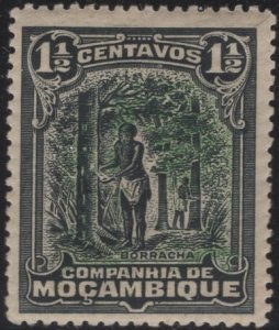 Mozambique Company 1918-31 MH Sc 112 1 1/2c Tapping rubber trees Variety