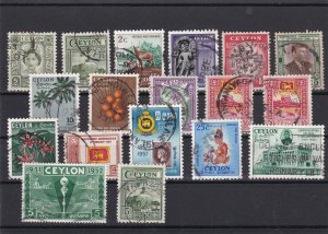 Ceylon Used Stamps Ref 26126