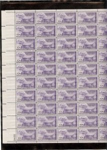 U.S. SHEET AIRMAIL SCOTT#C42, 10c UPU POST OFFICE BUILDING