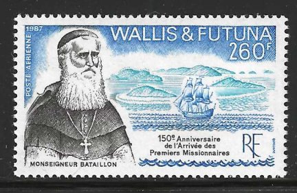 [S1018] Wallis & Futuna Scott # C155 MNH 1987 First Missionary