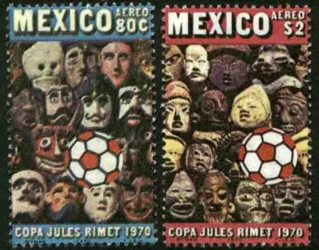 MEXICO C372-C373, World Soccer Championship Rimet Cup. MINT, NH. F-VF.