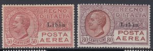 Italy Libia Posta Aerea n. 1+2+27, 28, 29 - MH* cv 280$