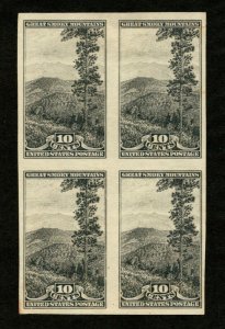 OAS-CNY 13217 NATIONAL PARKS 1934 IMPERF SCOTT 765 SMOKY MTS NGAI