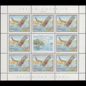 SERBIA 2006 - Scott# 399A Sheet-Eagle NH