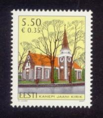 Estonia Sc# 579 MNH St. John's Church of Kanepi