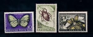 [71352] Romania 1956 Insects Butterfly Beetle  MLH