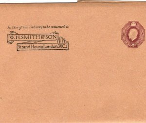 GB KGV Stationery SUPERB WH SMITH WRAPPER 6d c1935{samwells-covers} 23b.19