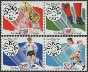Tonga 1994 SG1271-1274 World Cup Football set MNH