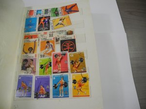 CUBA, accumulation of Stamps in a stock book