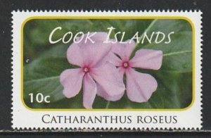 2010 Cook Islands - Sc 1305 - MNH VF - 1 single - Catharanthus roseus