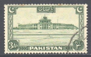 Pakistan Scott 31 - SG31, 1948 Definitive 3a used