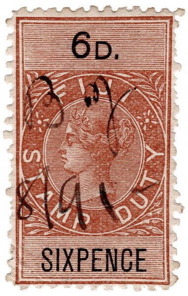 (I.B) Fiji Revenue : Stamp Duty 6d