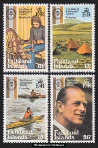 Falkland Islands Scott 327-330 Mint never hinged.