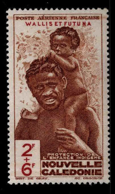 Wallis and Futuna Islands Scott CB2 MH* Airmail semi-postal stamp