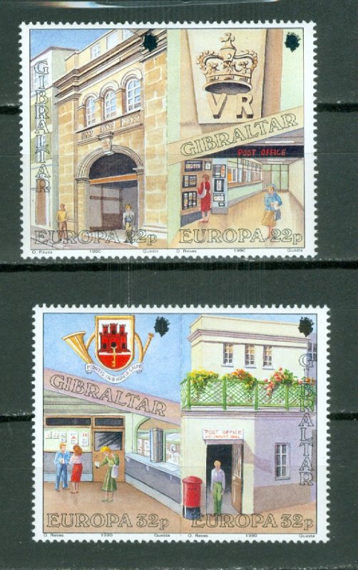 GIBRALTAR EUROPA #563a + #565a...MNH...$7.00