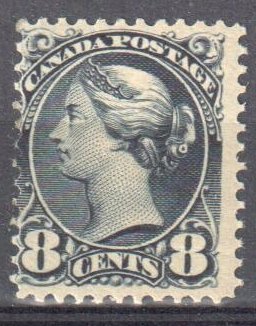 Canada #44 Mint F-VF OG LH Small Queen