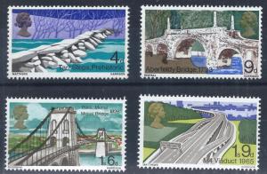 GB 1968 SG763/764 British bridges Set Mint MNH