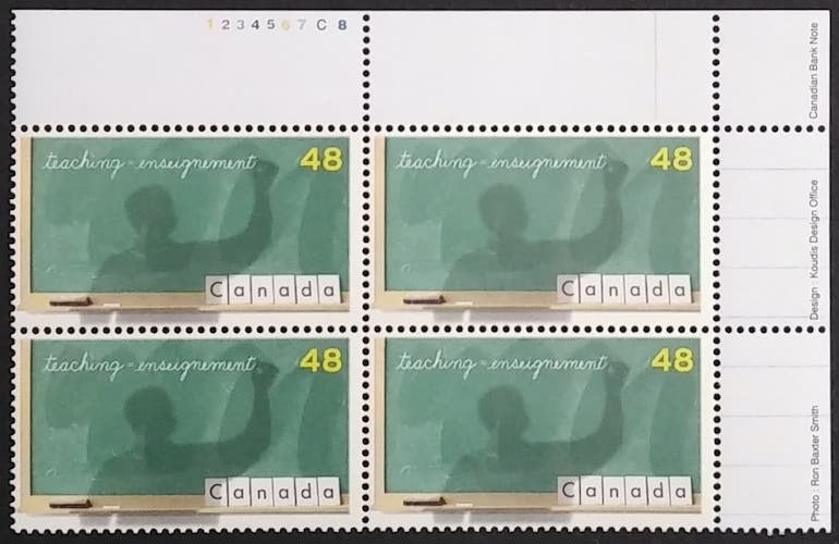 Canada 1961 Plate Block UR VF MNH