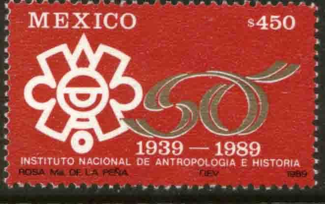 MEXICO 1637, Natl Inst of Anthropology & History 50th Anniv. MINT, NH. VF.