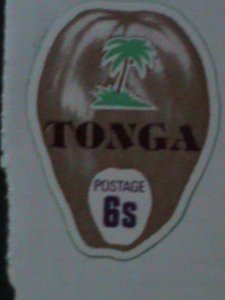 ​TONGA-1972-SC#302-LOVELY BEAUTIFUL COCONUT SHAPE CUT -MINT VF HARD TO FIND