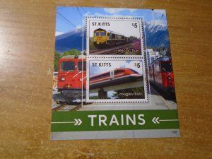 St Kitts   MNH  Trains