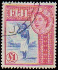 Fiji #147-162 Used Complete Set(15), 1954, Used