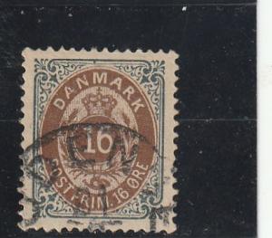 Denmark  Scott#  30b  Used