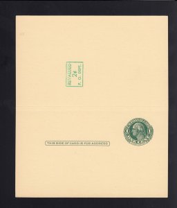 UY14a UNFOLDED Message/Reply - Multiple/Misplaced SURCHARGES FRONT & BACK #2