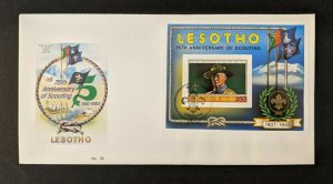 1982 75th Anniversary of Scouting First Day Cover FDC Lesotho