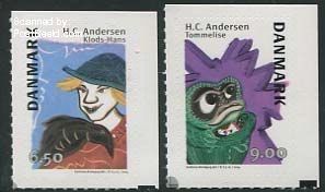 Denmark 2014, H.C. Andersen 2v s-a, MNH
