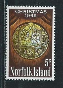 Norfolk Island 125 1969 Christmas single MNH