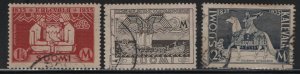 FINLAND, 207-209  USED  SET