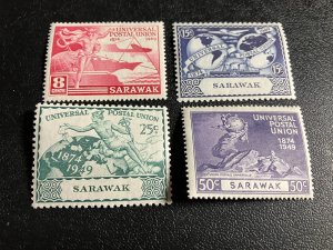 Sarawak Scott 176-179 Mint
