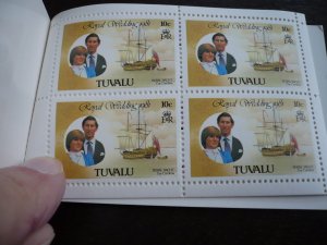 Stamps - Tuvalu - Scott# 157a,160a - Mint Never Hinged Booklet