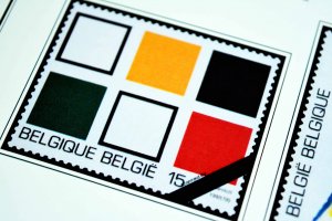 COLOR PRINTED BELGIUM 1976-1999 STAMP ALBUM PAGES (94 illustrated pages)