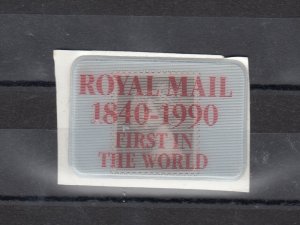 GB QEII 1990 Royal Mail Hologram Label JK4625 