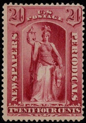 USA SC #PR83 MH 1885 NP/24c Justice CV $225.00 (H)