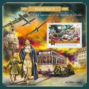 Maldives 2015 MNH-WORLD WAR II. Michel Code: 6134 / Bl.886. Scott Code: 3548