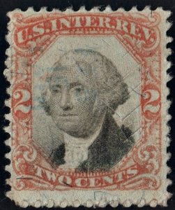 R135 2¢ Third Issue Documentary Stamp (1871) Used/Cut Cancelled