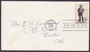 1242 Sam Houston uncacheted FDC