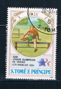 Saint Thomas and Prince Is 725c Used Hurdling (GI0437)+