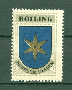 Denmark. 1940/42 Poster Stamp. Mnh. Coats Of Arms. District: Boelling. Star