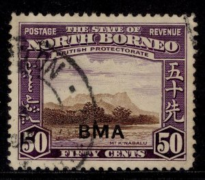 NORTH BORNEO GVI SG331, 50c chocolate & violet, FINE USED. Cat £48.