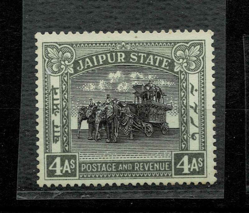  INDIA - JAIPUR- 1931- 4as -  mounted mint