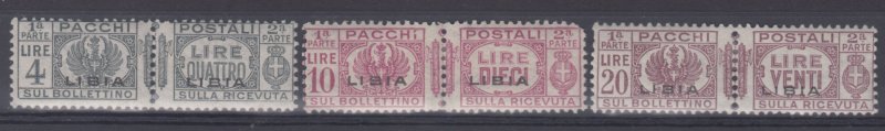 Italy Libia - Pacchi n. 1-12 - cv 1350$ - SUPER CENTERED - MH*