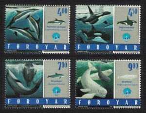 Faroe Is. Whales and Dolphins 4v 1998 MNH SG#342-345