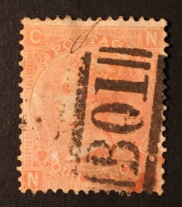 Great Britain Sc. #43 used, plate 12