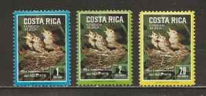 Costa Rica Scott catalog # C747-C749 Mint NH