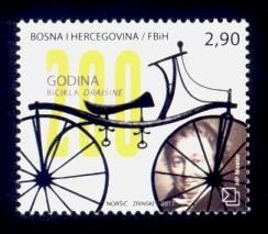 Bosnia & Herzegovina (Croat) Sc# 353 MNH Bicycle