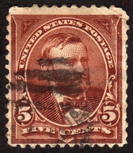 1895, US 5c, Grant, Used, Sc 270